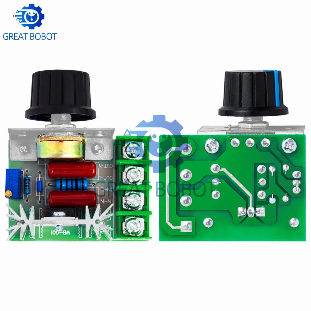 AC 220V 2000W SCR Voltage Regulator – Dimmer & Speed Controller SCR Voltage Regulator Axl