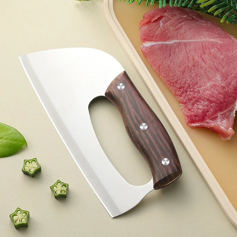 SHENJIU Stainless Steel Slicing Knife – Meat, Veg & Fruit Kitchen Slicing Knife Axl