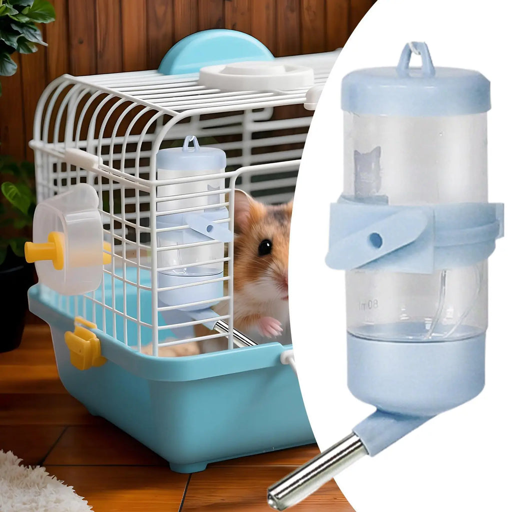 No-Drip Hamster Water Bottle 80ml | Cage Dispenser Small Pets Pet Water Bottle Axl