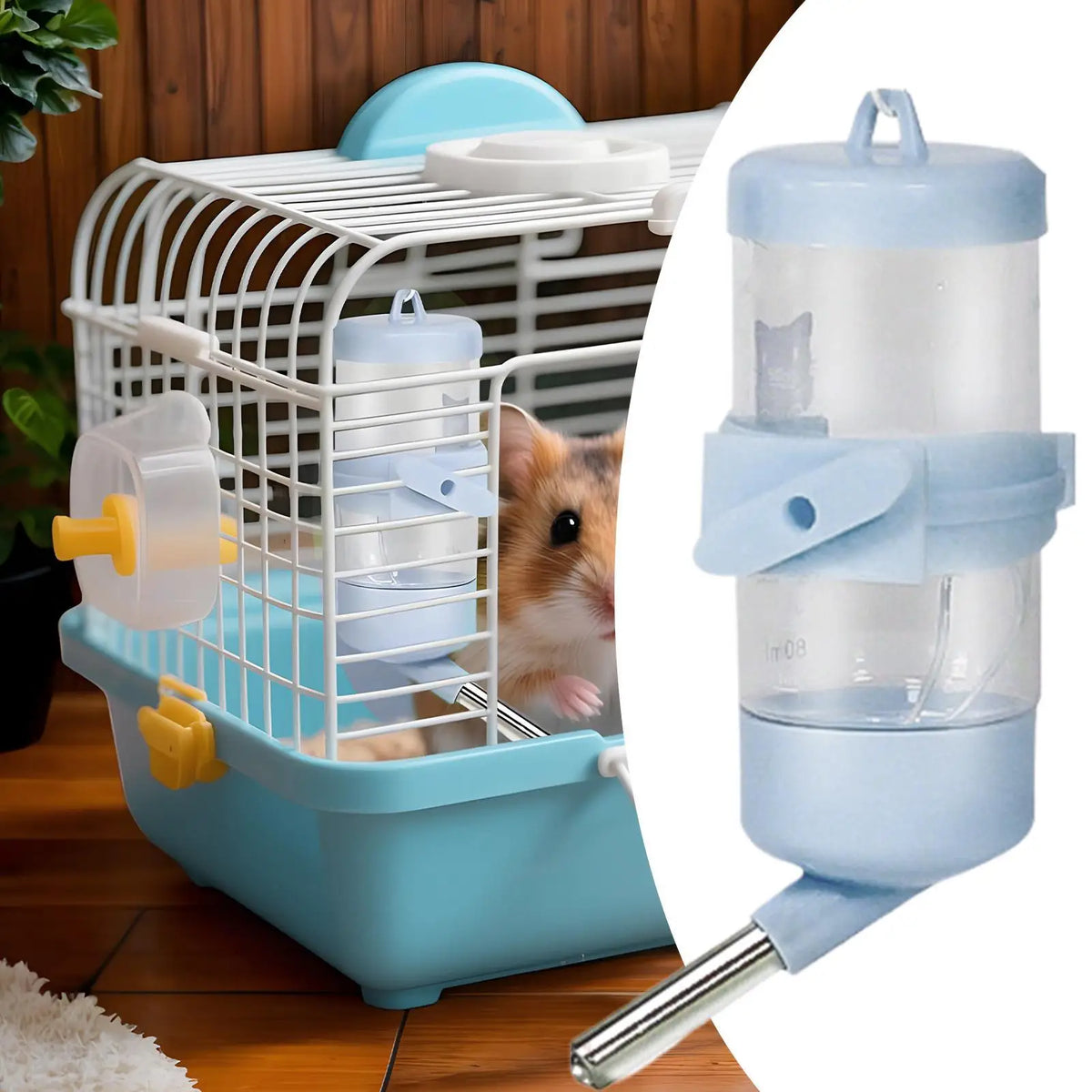 No-Drip Hamster Water Bottle 80ml | Cage Dispenser Small Pets Pet Water Bottle Axl