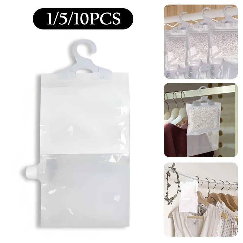 Reusable Hanging Moisture Absorber Bags – 1/5/10 Pack Moisture Absorber Bags Axl