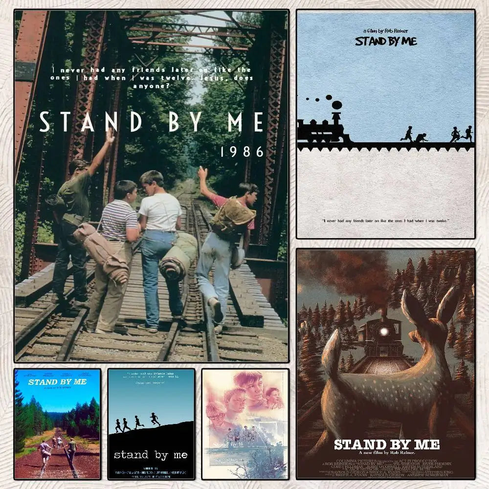 Stand by Me Movie Poster – HD Self-Adhesive Waterproof Wall Art Movie Wall Poster Axl