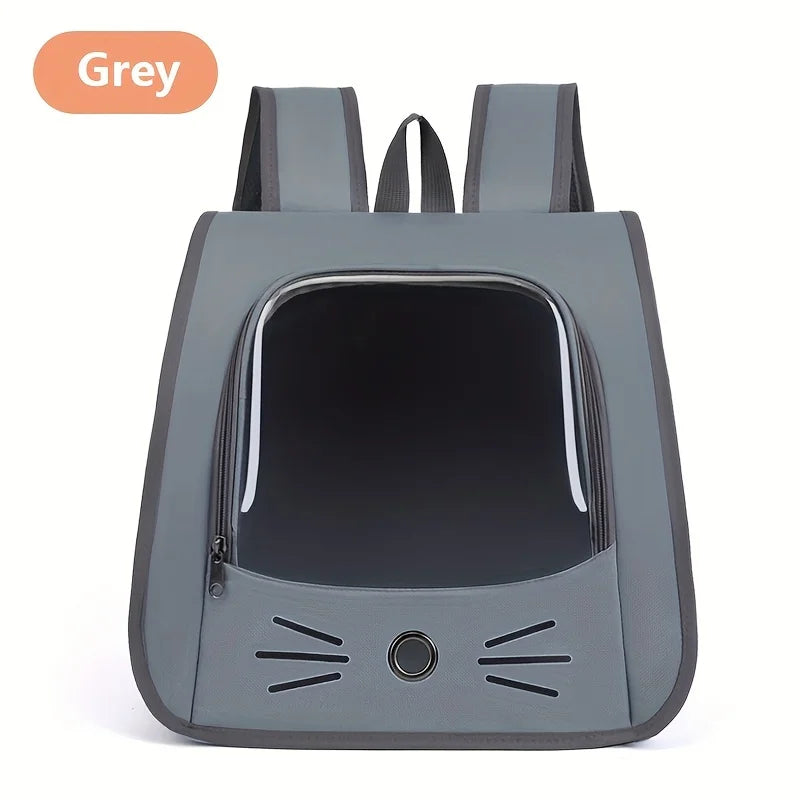 KEMORELA Transparent Pet Carrier Backpack | Airline Approved Pet Carrier Backpack Axl Grey