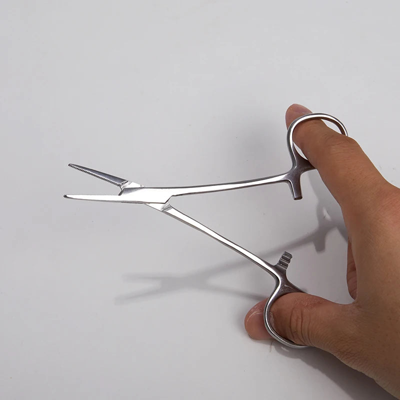 12.5cm Locking Forceps – Stainless Steel Fishing Hook Remover Fishing Forceps Tool Axl