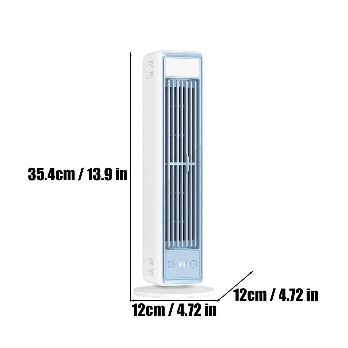 Tower Fan with Remote & LED Display – 4-Speed Portable Tower Fan Axl