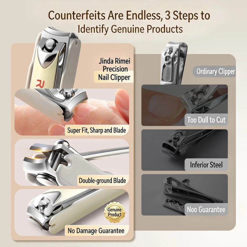 PLYS Splash-Proof Nail Clipper with Storage Box | Stainless Steel Nail Clipper Axl