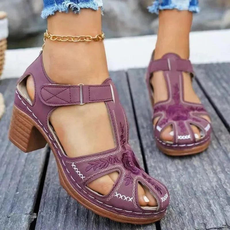 Women's Open-Toe High Heel Sandals – Elegant Roman Style High Heel Sandals Axl