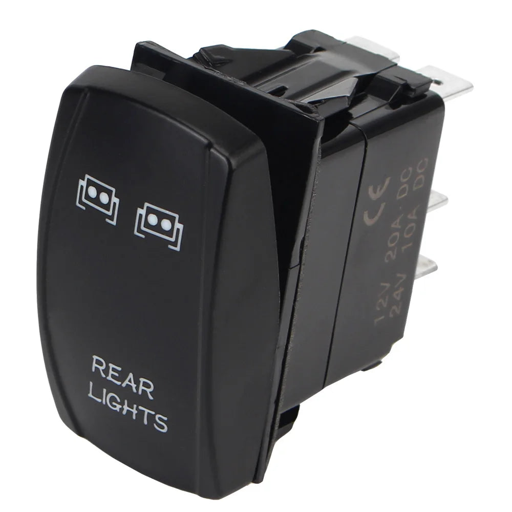LED Illuminated Rocker Switch for UTV – Can-Am Polaris 20A LED Rocker Switch Axl Taillight
