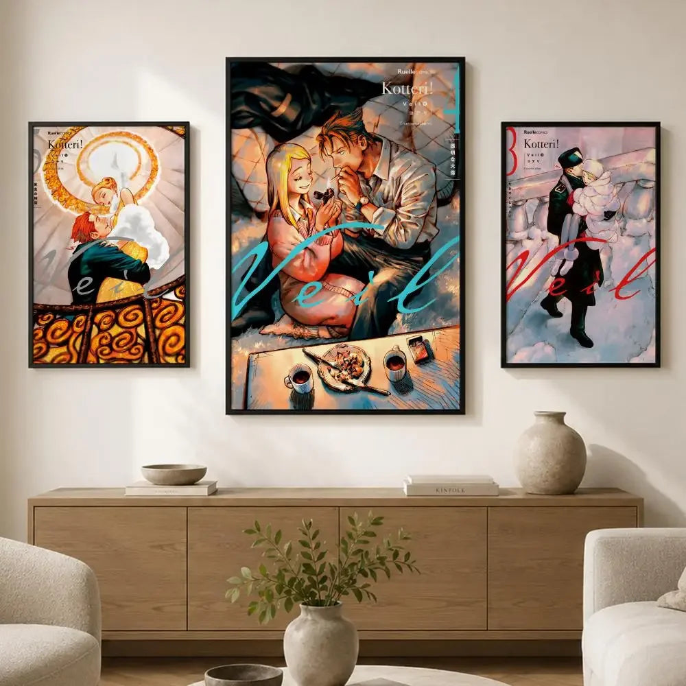 V-Veil Band Waterproof PVC Wall Poster – Peel & Stick HD Art Wall Art Poster Axl