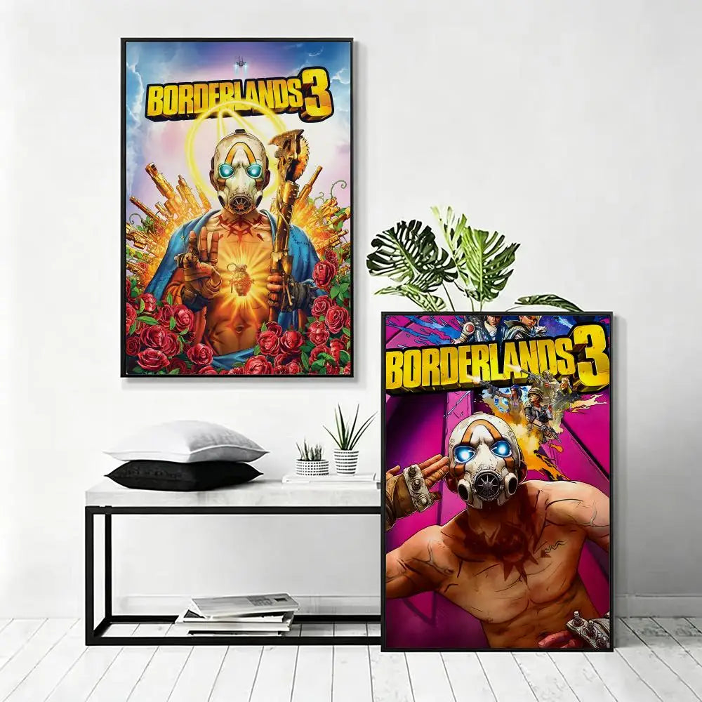 Borderlands 3 HD Wall Poster – Waterproof Sticky Art Print Gaming Wall Poster Axl