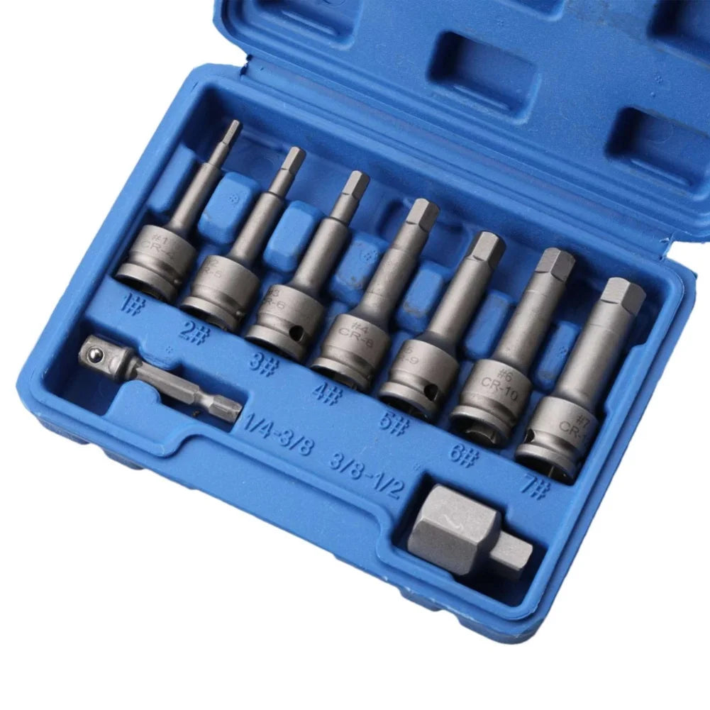9-Piece Electric Broken Screw & Bolt Extractor Set Bolt Extractor Set Axl