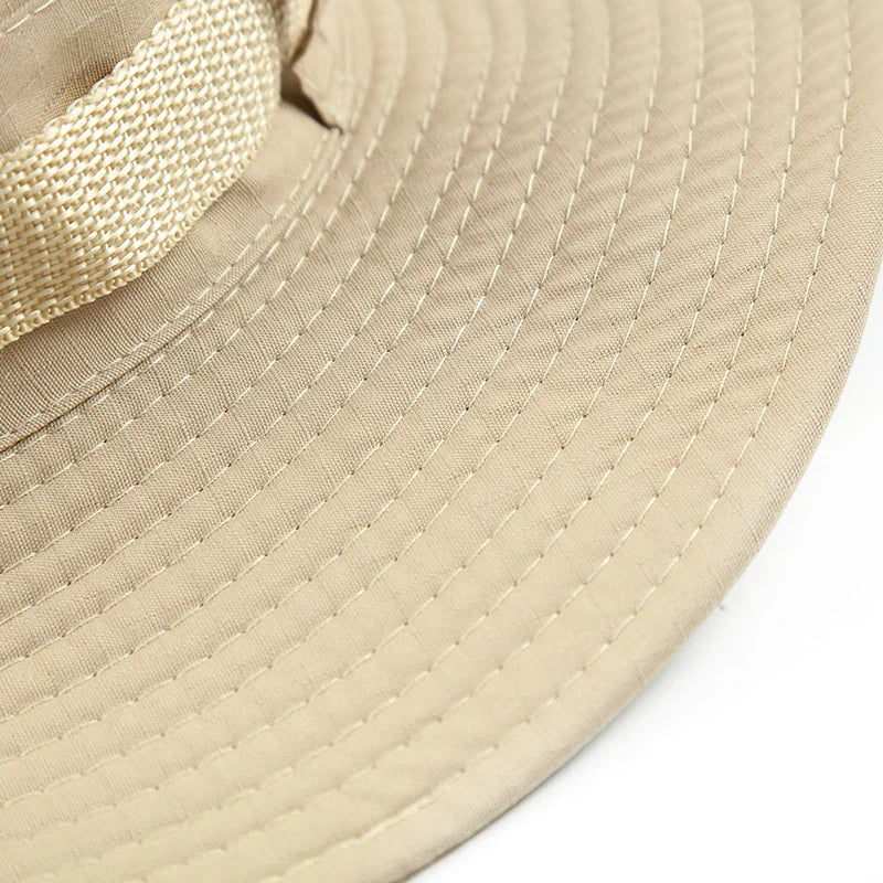Wide Brim Cotton Fishing Hat – Bucket & Cowboy Cap + Strap Wide Brim Hat Axl