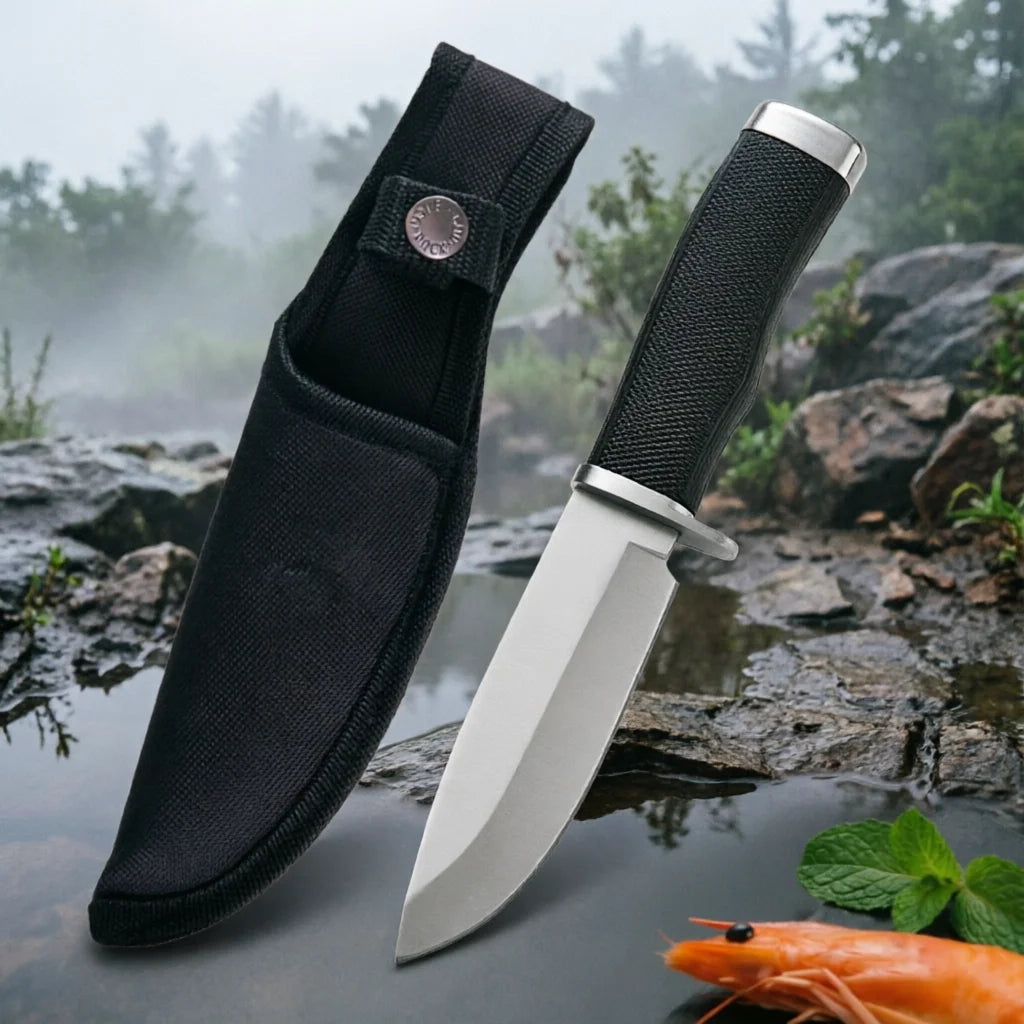YRIDEFE Fixed Blade Knife – Stainless Steel Camping Hunting Fixed Blade Knife Axl