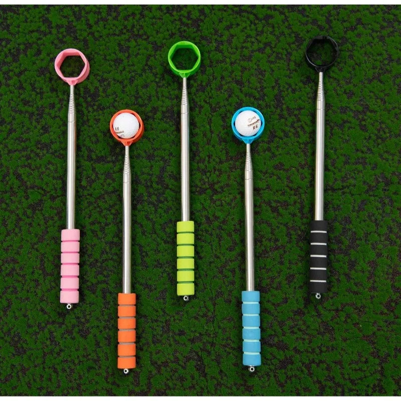 Telescopic Golf Ball Retriever – Extendable Stainless Grabber Golf Ball Retriever Axl