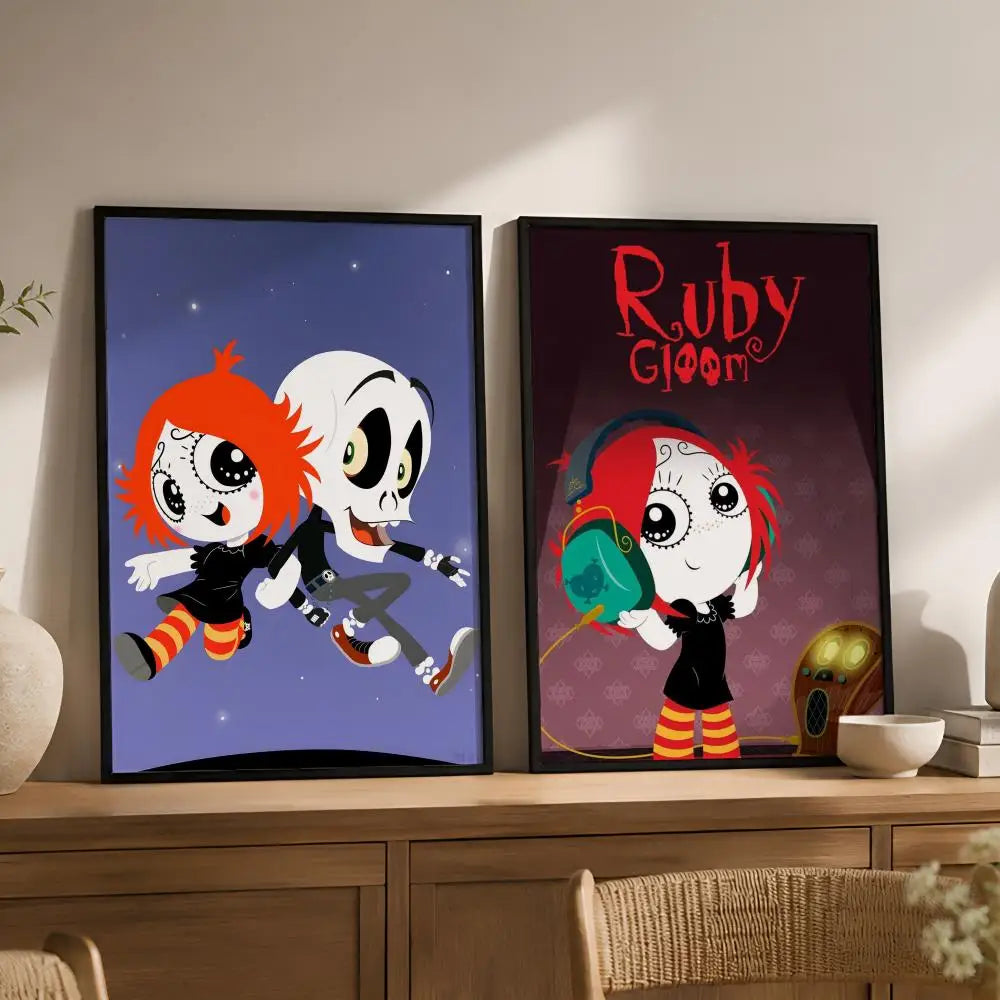 Ruby Gloom Waterproof PVC Wall Poster – Peel & Stick HD Art Wall Art Poster Axl