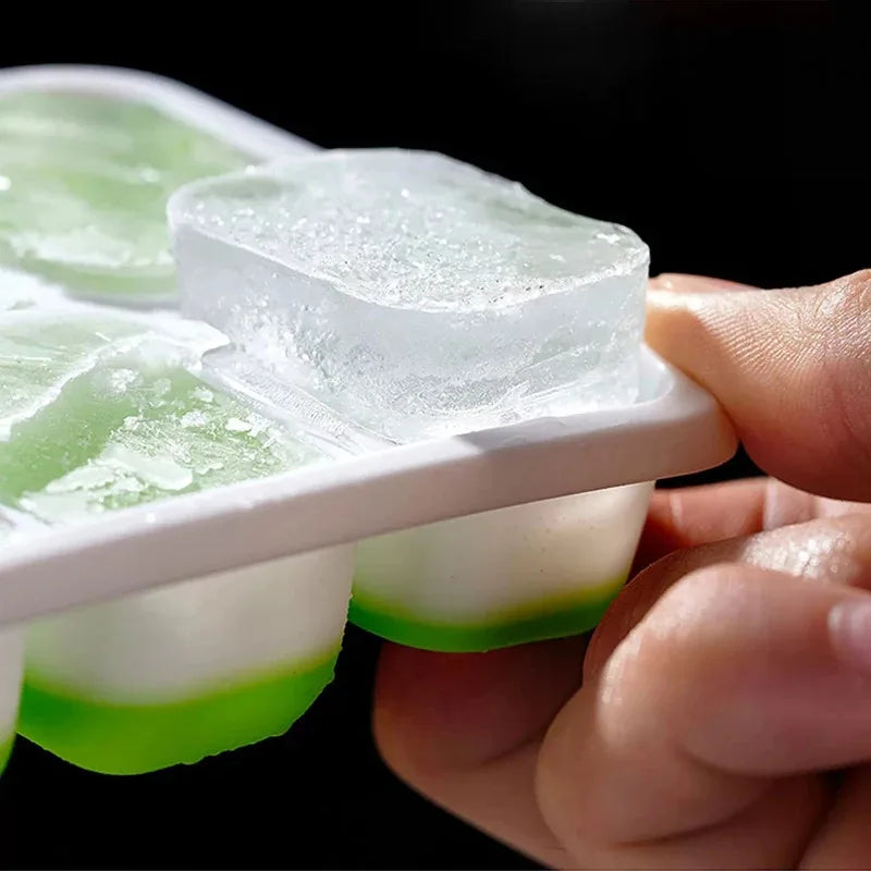 Silicone Square Ice Cube Mold with Lid – 14 Compartments Ice Cube Mold Axl