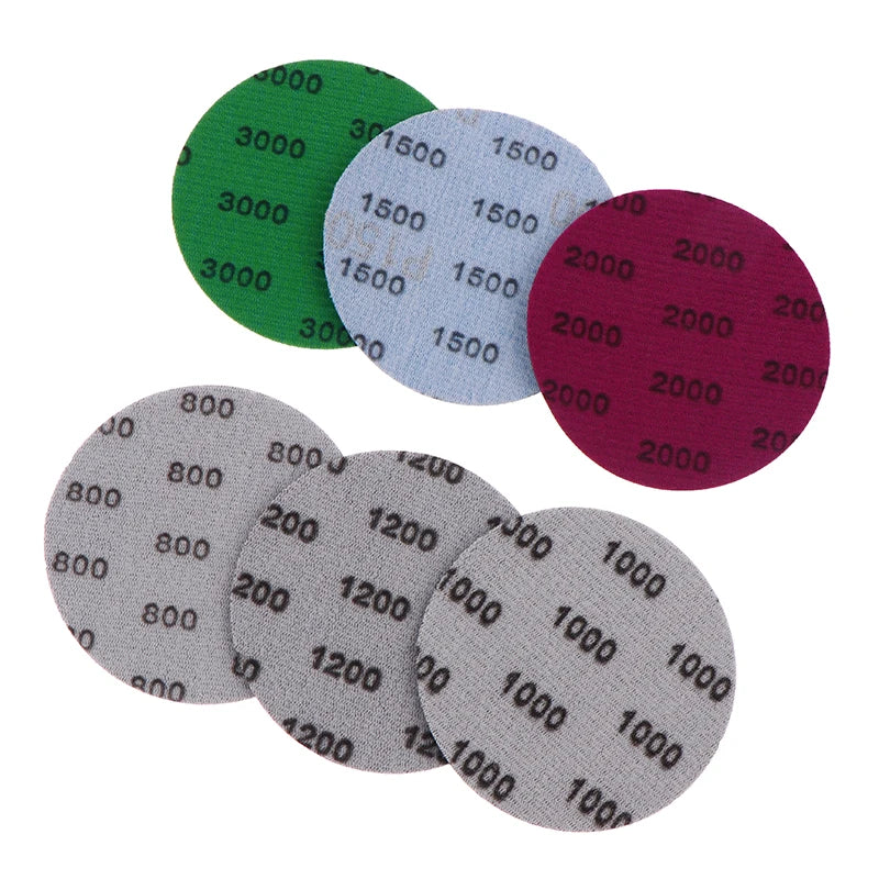 30Pcs 3-Inch Wet Dry Sanding Discs 800–3000 Grit Hook & Loop Sanding Discs Axl