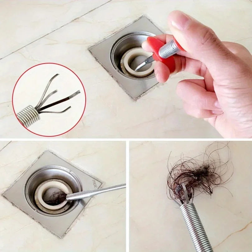 Flexible Drain Cleaning Claw – Sink & Shower Hair Remover Drain Cleaning Tool Axl