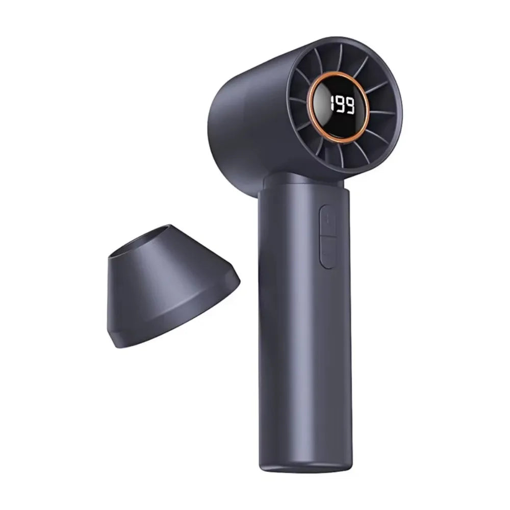 USB Rechargeable Mini Handheld Fan – Portable Personal Cooler Handheld Mini Fan Axl Grey
