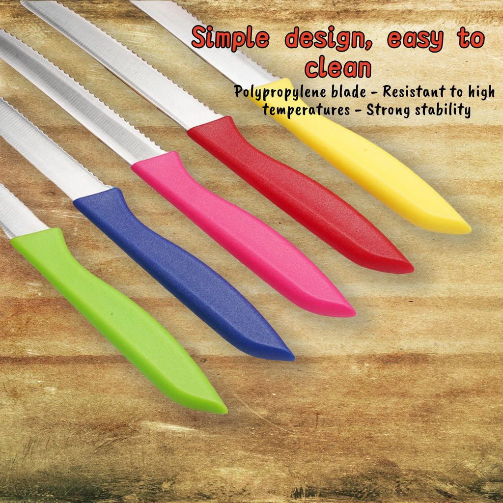 Serrated Steak & Bread Knife – Stainless Steel Multifunctional Serrated Kitchen Knife Axl