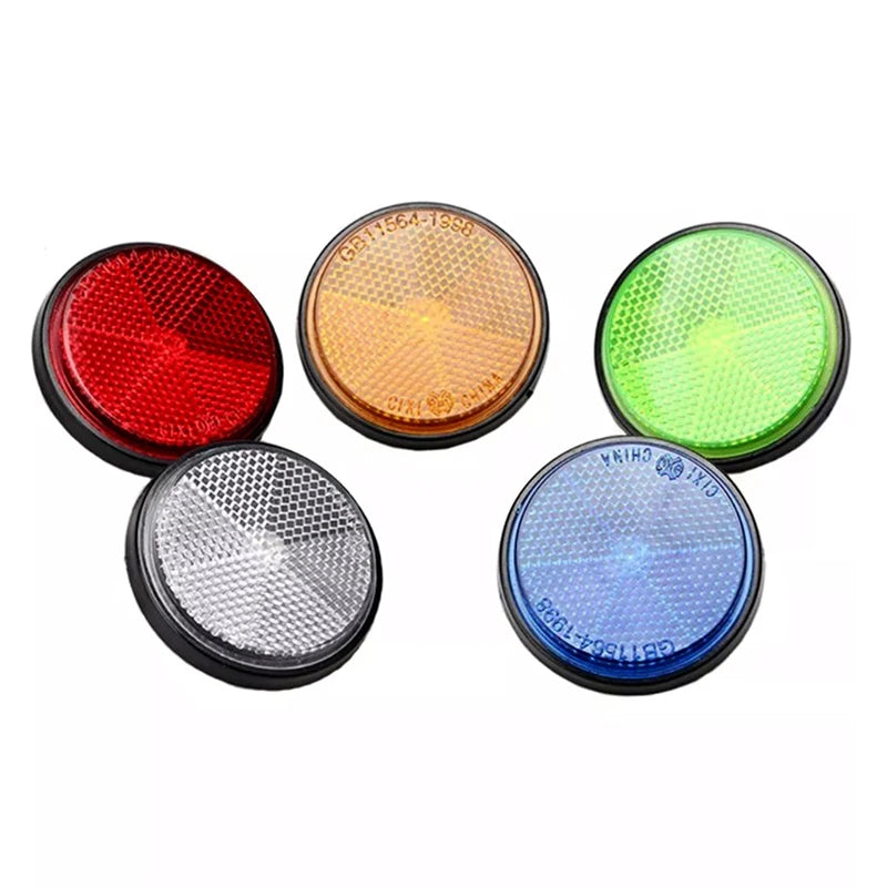Circular Motorcycle Bicycle Reflector – M6 Screw Night Safety Vehicle Reflector Axl