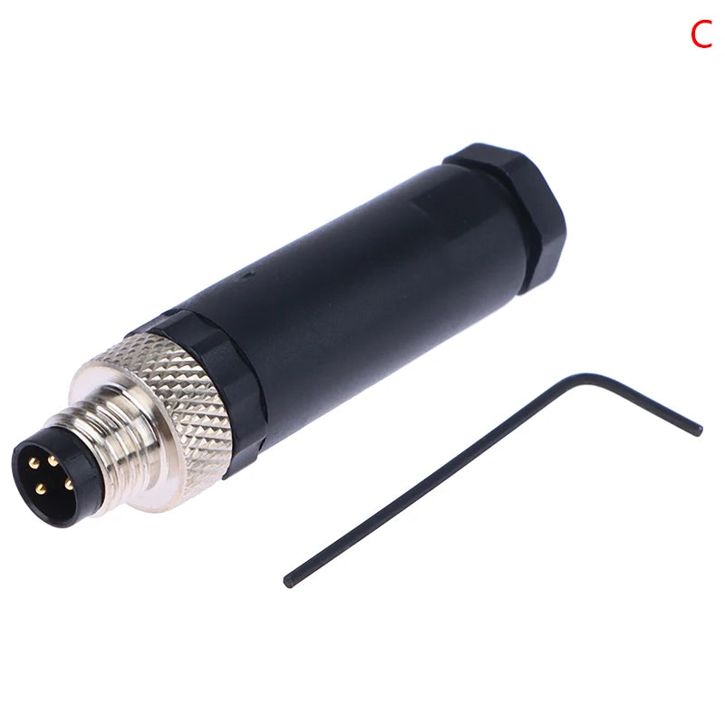 M8 Waterproof Sensor Connector – 3 & 4 Pin Male Female Plug Sensor Connector Axl 4Pin Male