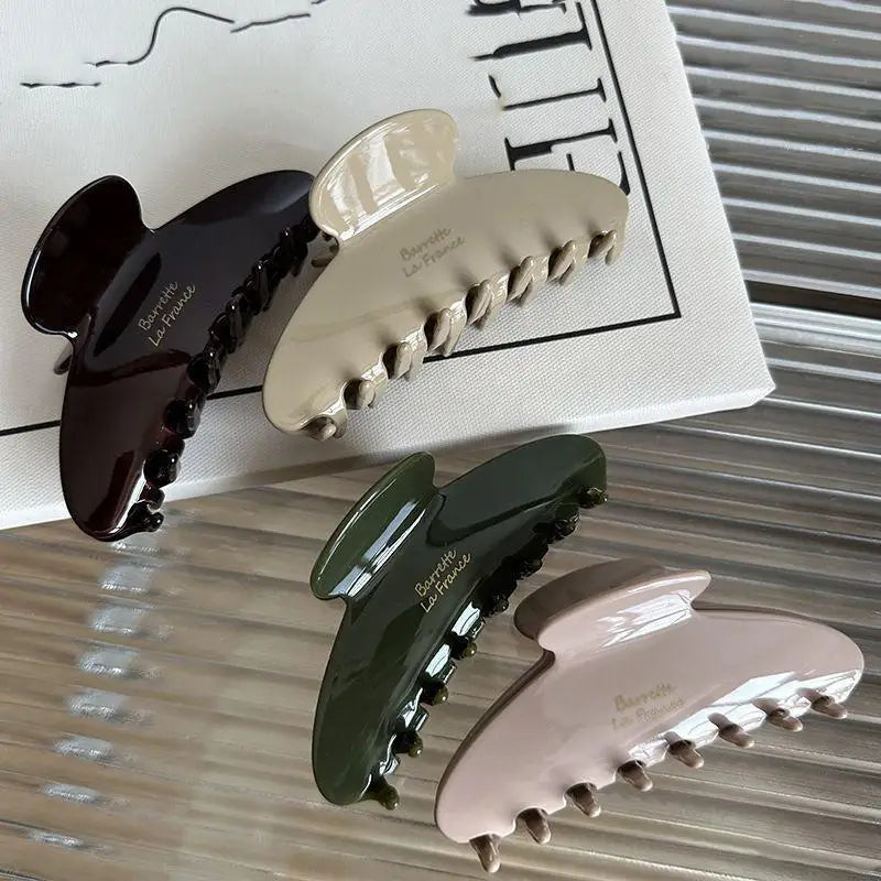 Large Acetate Hair Claw Clip – Retro Korean Shark Clip Hair Claw Clip Axl