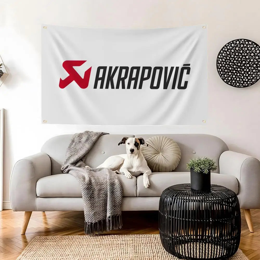 Akrapovic Art Banner Flag – Indoor & Outdoor Wall Decor Decorative Wall Flag Axl