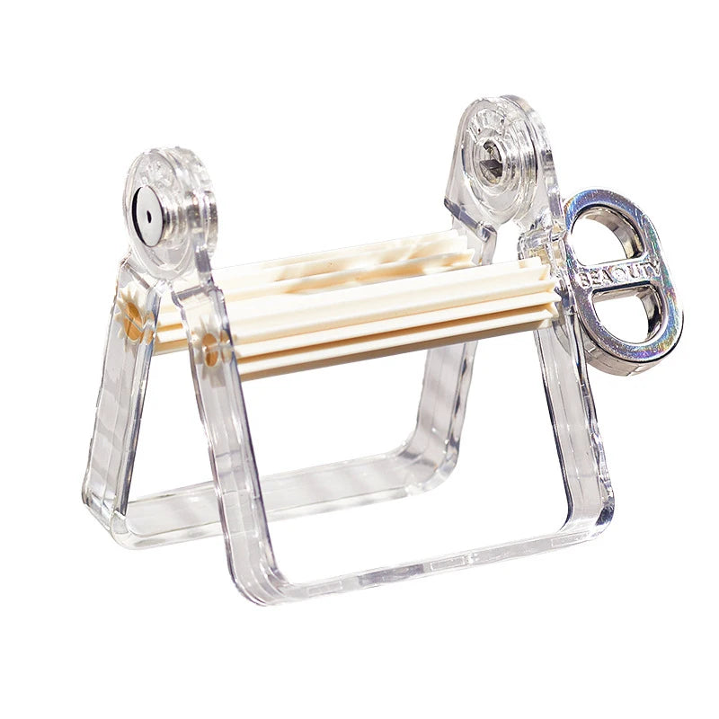 Manual Spinning Tube Squeezer – Toothpaste & Paste Dispenser Tube Squeezer Dispenser Axl White