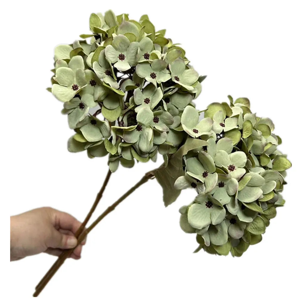Faux Silk Hydrangea Stem – Autumn Colors | Wedding & Home Decor Artificial Flower Stem Axl