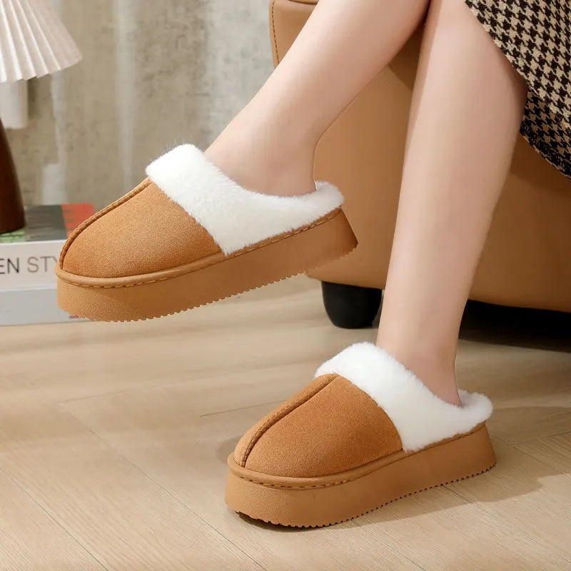 Non-Slip Winter Slippers – Warm Thick Bottom Indoor Shoes Indoor Winter Slippers Axl