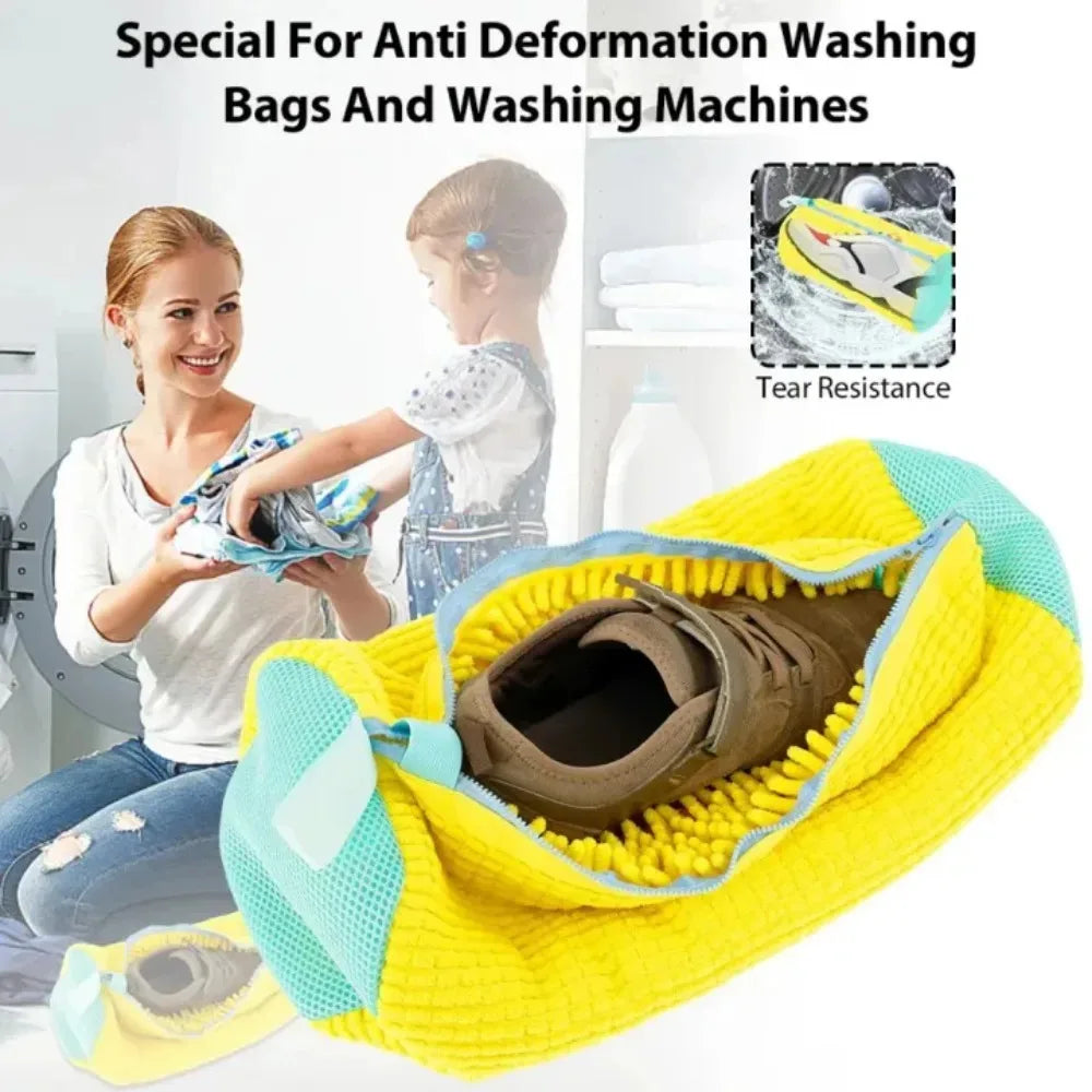2-Pack Padded Shoe Laundry Bags – Washing Machine Protector Shoe Laundry Bag Axl