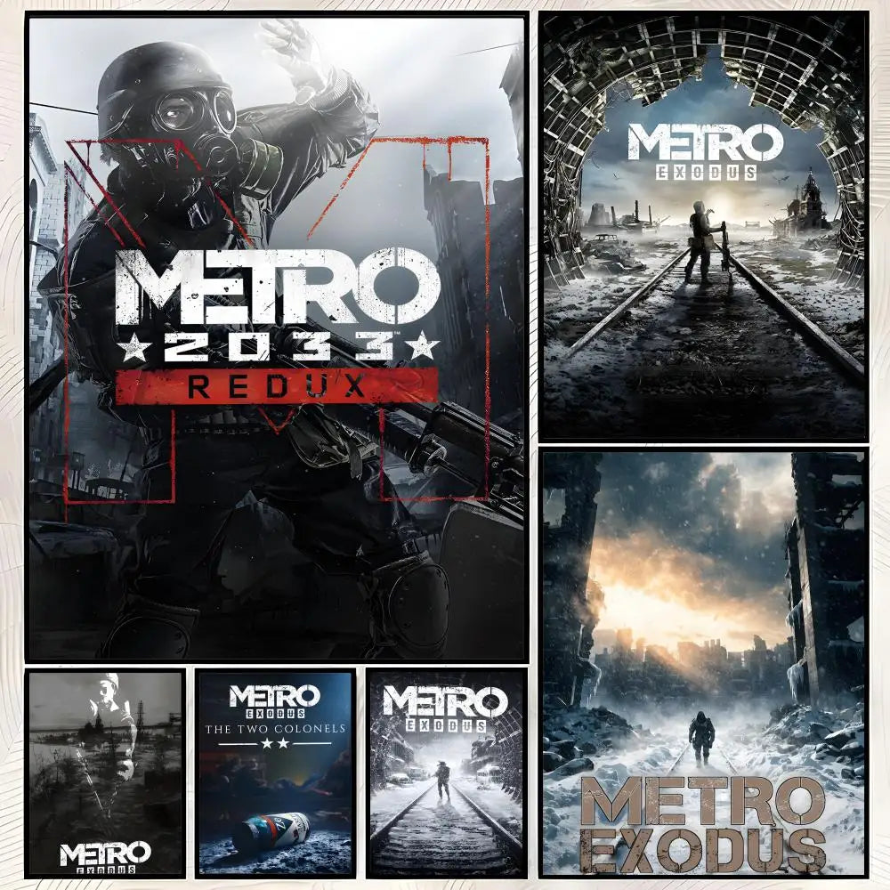 Metro Exodus HD PVC Wall Poster – Self-Stick & Waterproof Wall Art Poster Axl