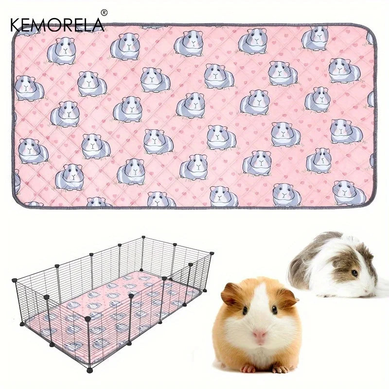 Washable Pet Pee Pads – Pink Hamster Print Non-Slip Mat 1/2 PCS Pet Pee Pad Mat Axl