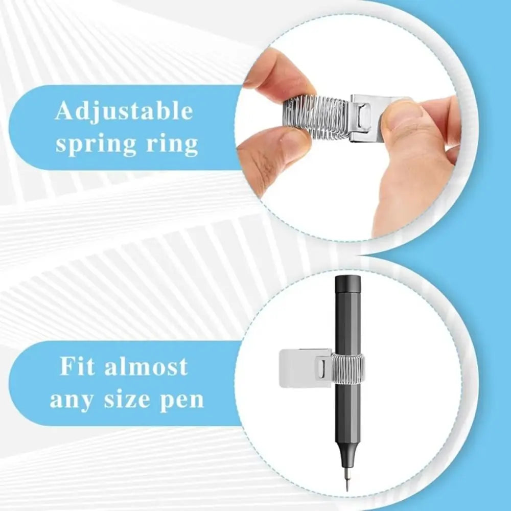 Retro Metal Spring Pen Clip – Notebook Pen Holder Pen Clip Holder Axl