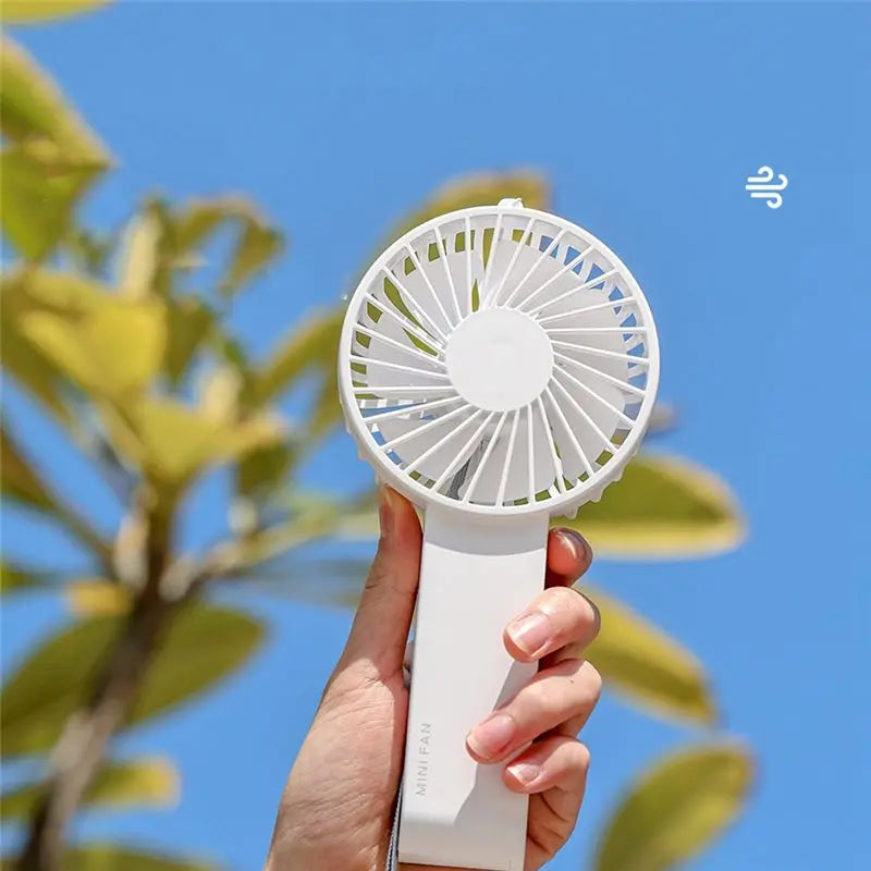 USB Rechargeable Mini Handheld Fan – 1200mAh Portable Cooling Portable Handheld Fan Axl