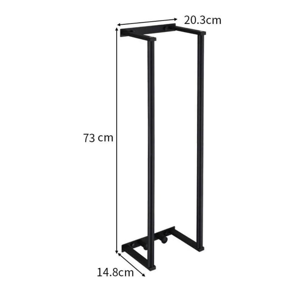 Wall-Mounted Stainless Steel Towel Rack for Rolled Towels Wall Towel Rack Axl black