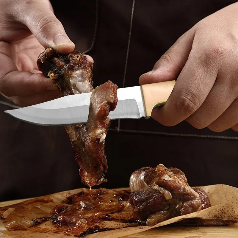 InLeung 7.5" Stainless Steel Boning Knife – Plastic Handle Boning Knife Axl