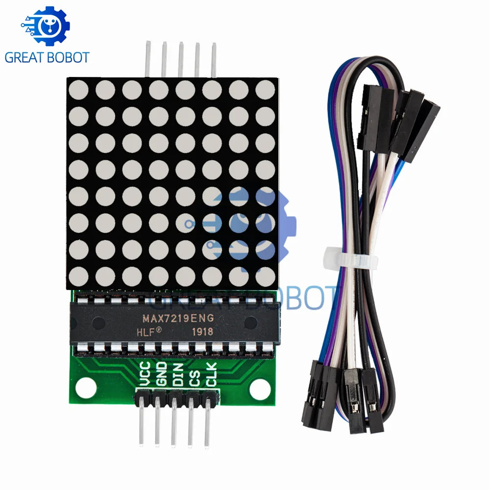 8x8 MAX7219 Dot LED Matrix Module for Arduino – 5V MCU LED Matrix Module Axl