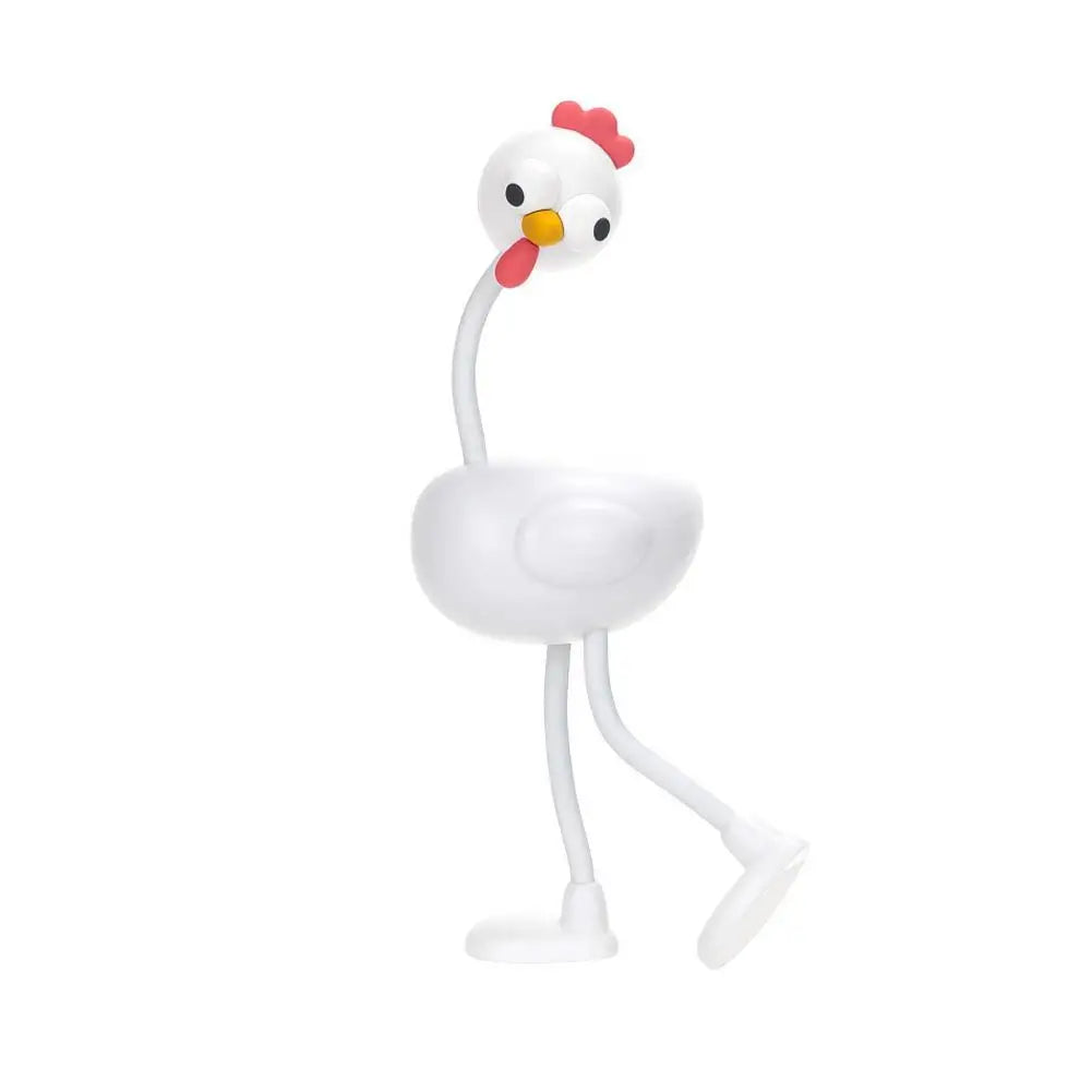 Changeable Shape Chicken Night Light – Fun Desk Lamp & Decor Novelty Night Light Axl White