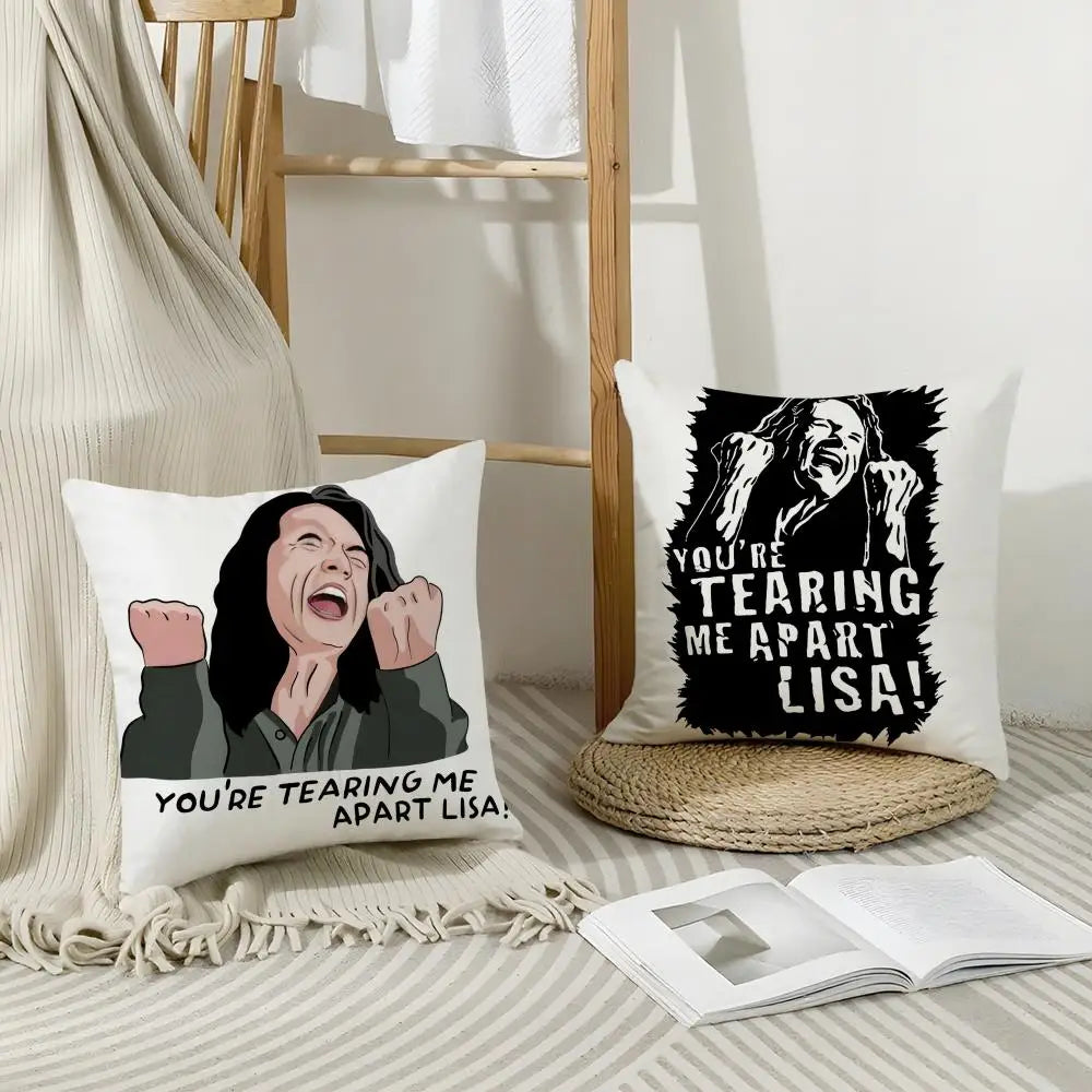 Tommy Wiseau The Room Linen Cushion Cover | Hidden Zipper Cushion Cover Axl