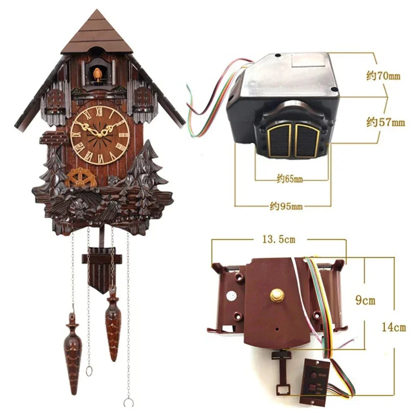 Silent Quartz Cuckoo Clock Movement – Bird Box & Pendulum Kit Clock Movement Kit Axl