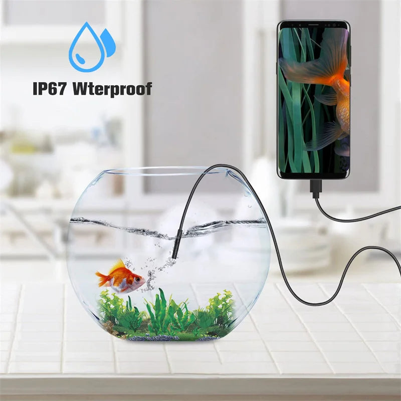 5.5mm Borescope Inspection Camera – 3-in-1 USB Type-C Android Borescope Inspection Camera Axl