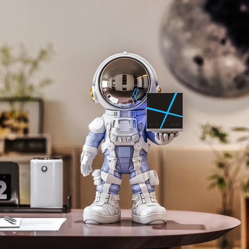 Astronaut Bluetooth Speaker Statue – Modern Resin Figurine Bluetooth Speaker Figurine Axl