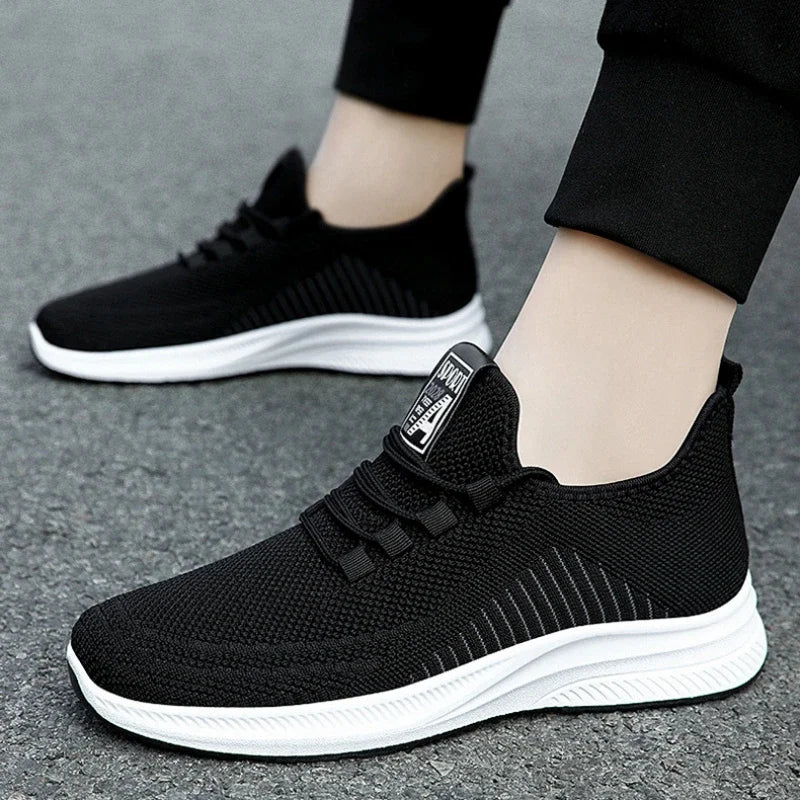 YBQJOO Men's Breathable Mesh Sneakers – Soft Sole Casual Shoes Men's Casual Sneakers Axl