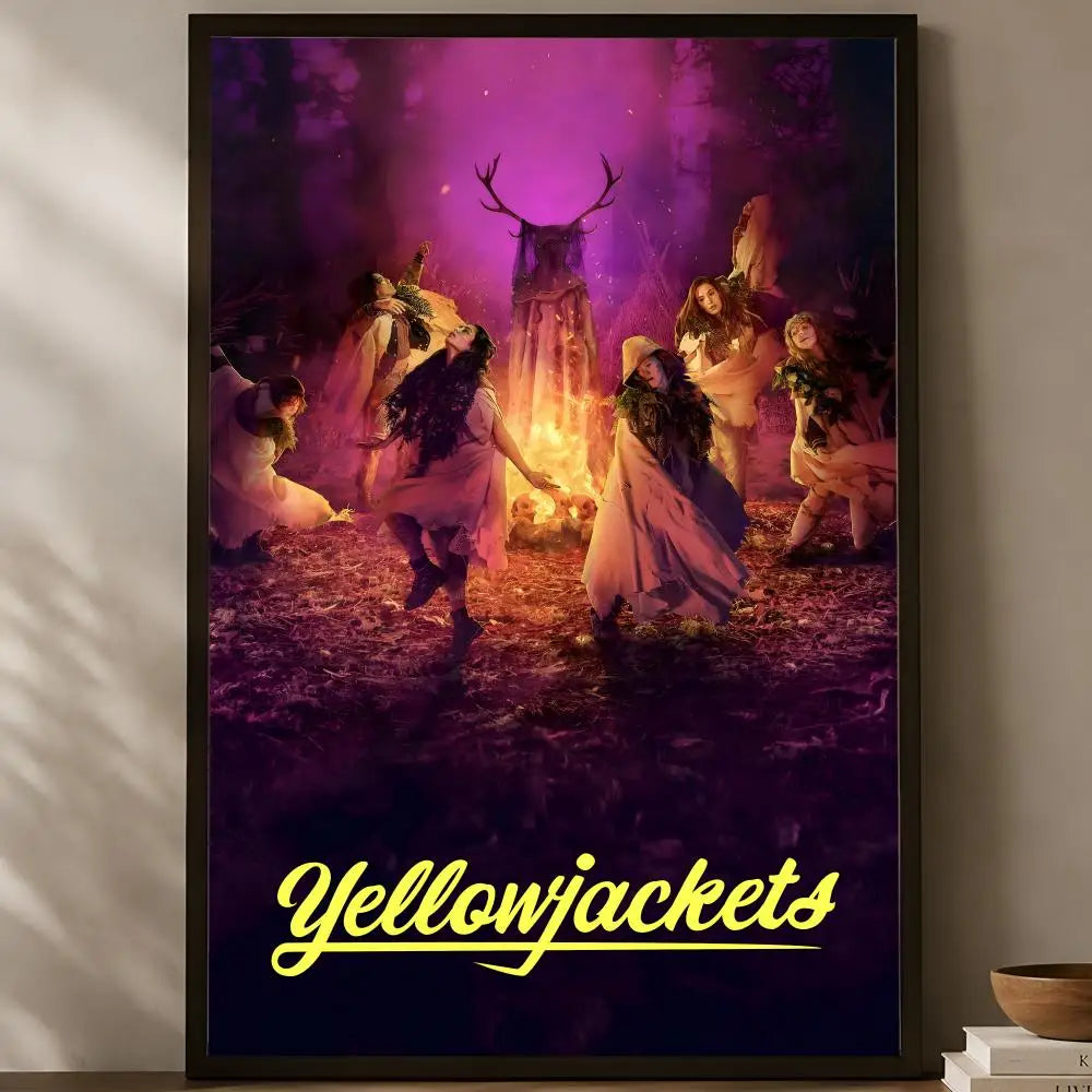 Yellowjackets Show Poster – Self-Stick Waterproof HD Wall Art Wall Art Poster Axl White14 60X90cmNoframe