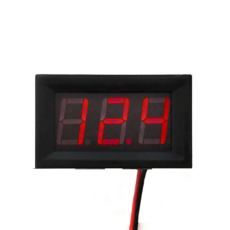2-Wire Digital Voltmeter DC 5V–120V | Anti-Reverse EV Meter Digital Panel Voltmeter Axl