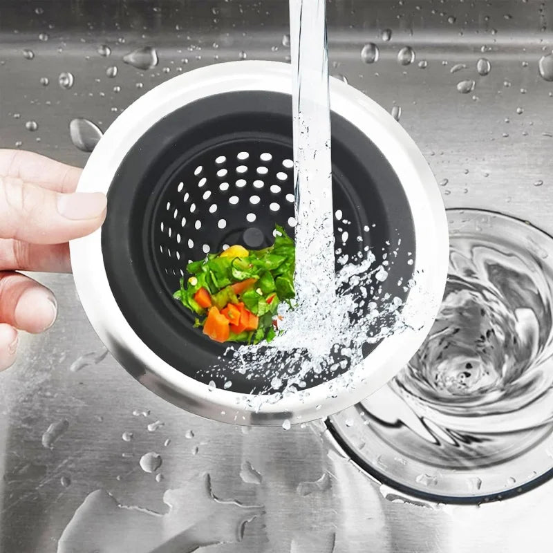 Silicone Sink Strainer – Kitchen & Bathroom Drain Filter Sink Drain Strainer Axl