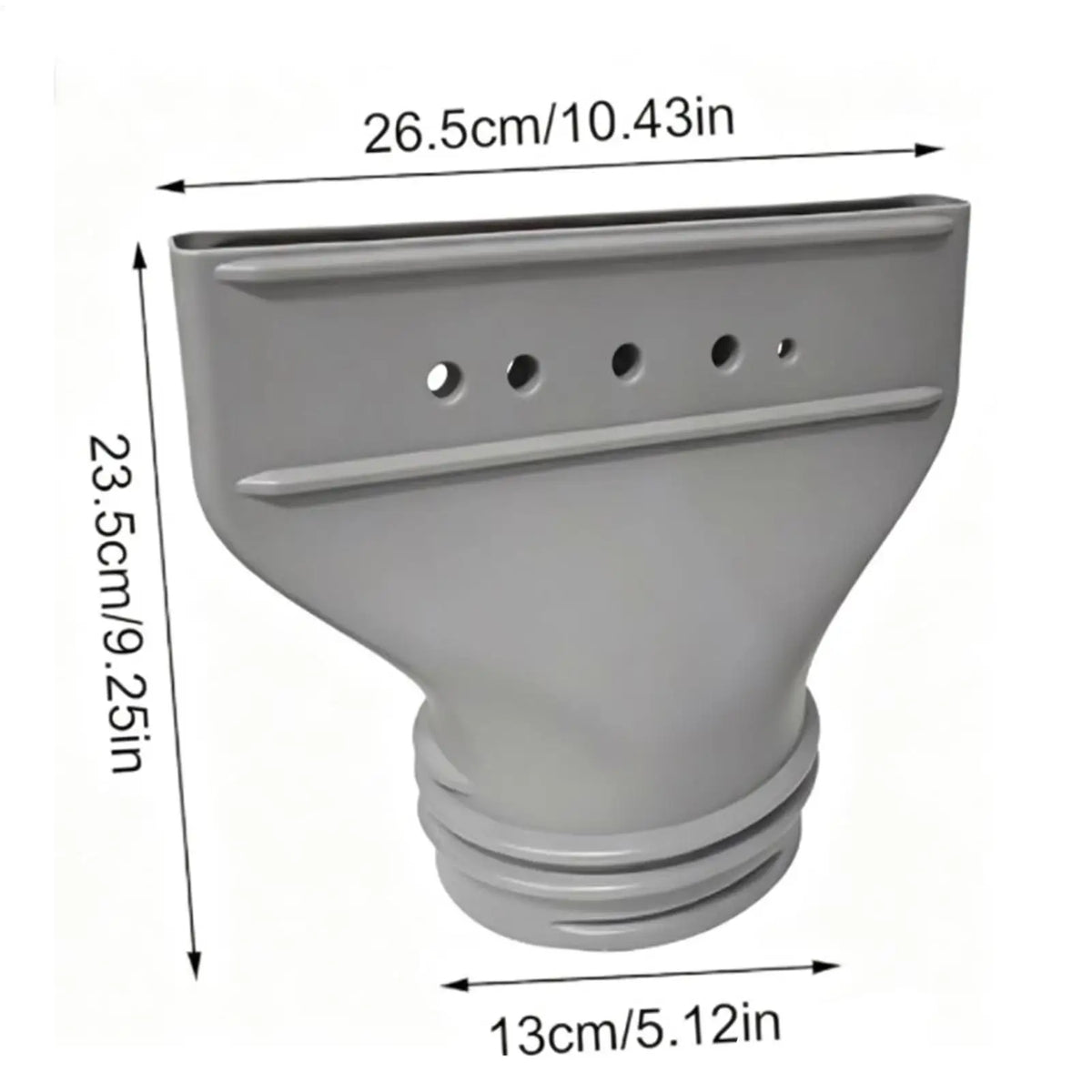 Flat Exhaust Duct Connector for Portable AC Window Hose Adapter AC Hose Connector Axl