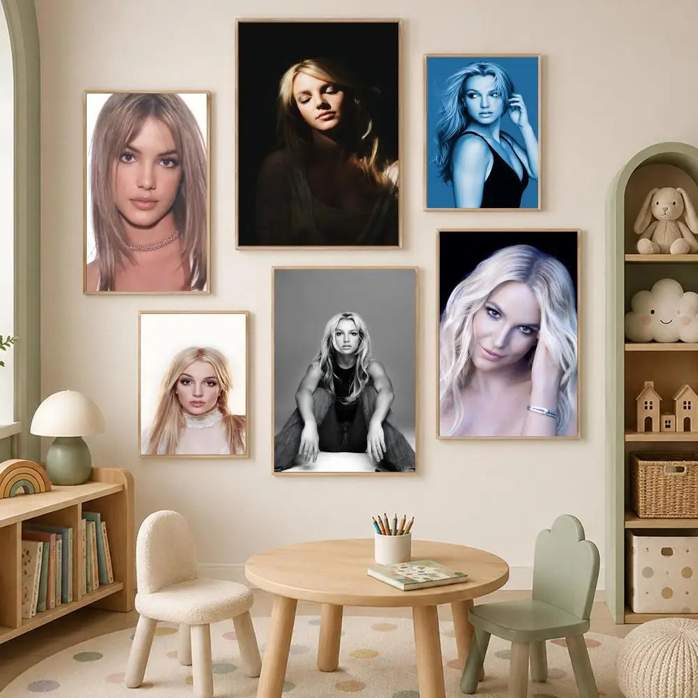 Britney Spears Album Wall Poster – Self-Stick HD Waterproof Art Wall Art Poster Axl